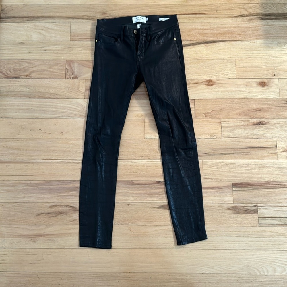 Frame Leather Le Skinny de Jeanne